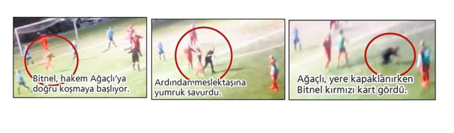 Hakem Deniz Ateş Bitnel meslektaşını yumrukladı - Resim: 0