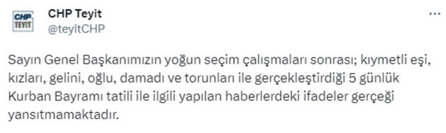 Kılıçdaroğlu'ndan milyonluk tatil! Geceliğine 326 bin TL ödediği iddia edilmişti: CHP'den flaş açıklama! - Resim: 0