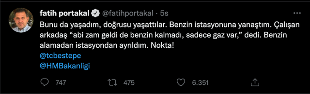 Fatih Portakal'dan bomba benzin zammı açıklaması! 'Zam var diye benzin vermediler' - Resim: 0