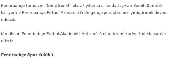 Semih Şentürk geri döndü! İşte Fenerbahçe'deki görevi... - Resim: 0