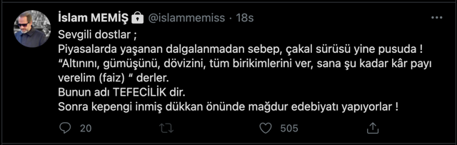 Altın fırladı İslam Memiş uyardı! Çakal sürüsü pusuda altınınızı kaptırmayın - Resim: 0