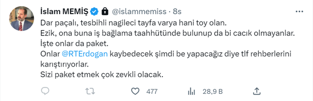 Cumhurbaşkanı Erdoğan seçimden sonra çevresinin yüzde 80'nini değiştirecek! "Dar paçalı, tesbihli nagileci tayfa..." - Resim: 1