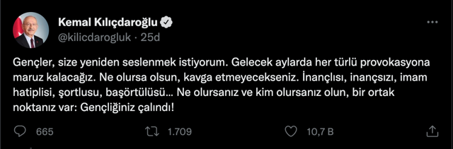 Kemal Kılıçdaroğlu: Gençler, gelecek aylarda her türlü provokasyon olacak sakın kavga etmeyin - Resim: 0