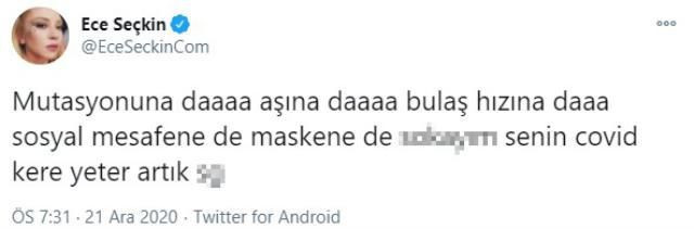 Ece Seçkin mutasyona uğrayan virüsü duyunca diline hakim olamadı bastı küfrü - Resim: 3