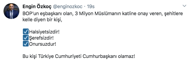 engin özkoç ne dedi