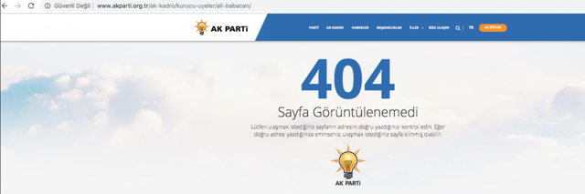 AK Parti Kurucu Üyeler listesinden Ali Babacan'ı çıkararak kimdir sayfasını sildi - Resim: 0