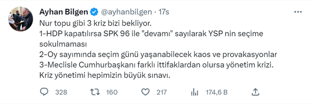 Şok iddia: Yeşil Sol Parti, seçime sokulmayacak!... Eski HDP'li Ayhan Bilgen'den olay YSK iddiası - Resim: 0