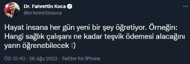 Bakan Koca'dan sağlık çalışanlarına müjde! Teşvik ödemeleri bugün belli olacak - Resim: 0