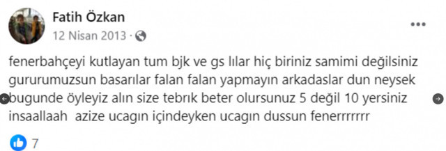 Ali Koç'a saldıran Fatih Özkan'ın nefret paylaşımları ortaya çıktı - Resim: 1