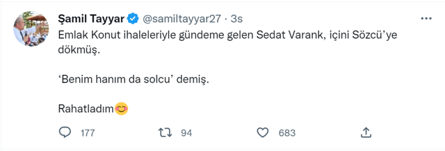 Şamil Tayyar'ın Mustafa Varank'ın kuzeniyle ilgili paylaşımı olay oldu! Solcuymuş rahatladım! - Resim: 1