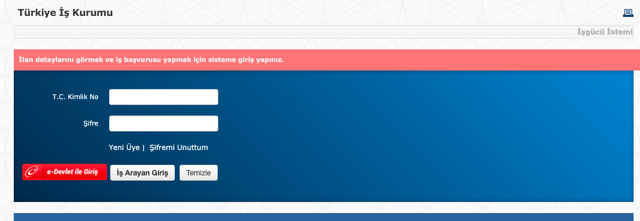 İŞKUR iş ilanı TENMAK KPSS'siz işçi alımı başvuru ekranı - Resim: 0