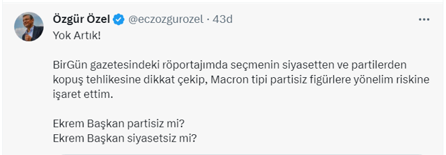 Özgür Özel, Ekrem İmamoğlu'nu sattı! 'Sırf beyaz gömlek yakışıyor, kolunu kıvırdı diye...' - Resim: 0