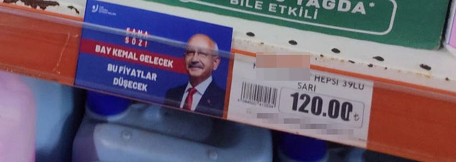 CHP o etiketlerden kopya çekti! Market rafları Kılıçdaroğlu etiketleriyle doldu: Bu fiyatlar düşecek - Resim: 0