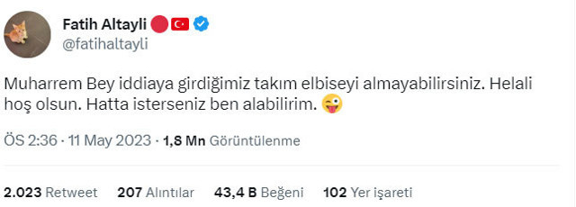 Fatih Altaylı'dan Muharrem İnce'ye: İddiaya girdiğimiz takım elbiseyi almayabilirsiniz helali hoş olsun - Resim: 0