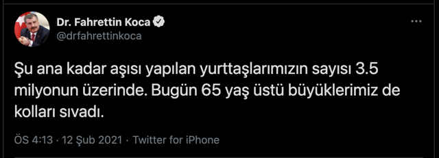 Sağlık Bakanı Fahrettin Koca'dan flaş aşı açıklaması! Aşılananların sayısı 3.5 milyonu aştı - Resim: 0