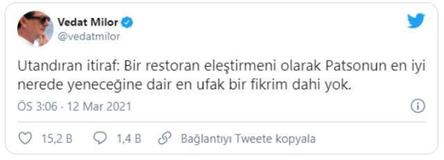 Utandıran itirafı Vedat Milor Twitter'dan yaptı herkes onu konuştu - Resim: 2