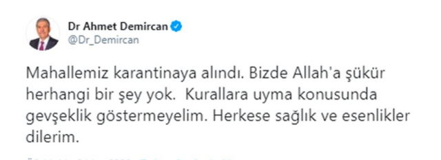Ahmet Demircan kimdir eşi Perihan Demircan ve çocukları korona mı? - Resim: 0