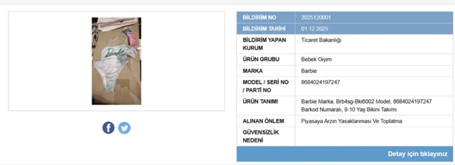 Barbie logolu bu ürünü Bakanlık yasakladı! Evinizde varsa hemen atın - Resim: 0