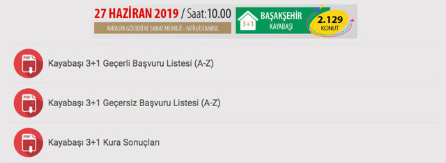 TOKİ İstanbul kuraları sonuçları açıklandı sıralı tam liste - Resim: 1