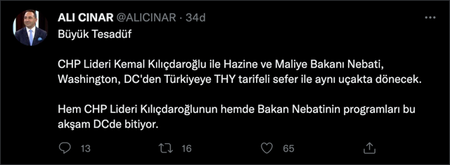 Hazine Bakanı Nureddin Nebati ile CHP lideri Kemal Kılıçdaroğlu, ABD'den aynı uçakla dönecek! - Resim: 0