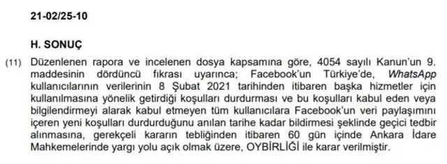 Rekabet Kurulu'ndan WhatsApp kararı! 8 Şubat'tan itibaren durdurulucak - Resim: 0