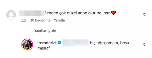 Takipçi 'Senden çok güzel anne olur' dedi, İrem Derici böyle karşılık verdi... - Resim: 2