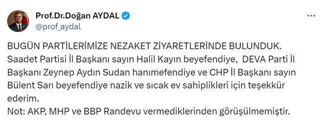 AK Parti ve MHP, Yeniden Refah'a randevu vermedi! 'Erdoğan bizi arka bahçesi gibi görüyor' demişti - Resim: 0