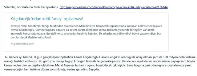 Meral Akşener'e gönderilen 100 milyon dolar tehdidi e-mailleri ortaya çıktı! - Resim: 0