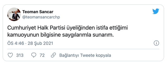 CHP'de istifa şoku! Denizli Milletvekili Teoman Sancar CHP'den istifa etti - Resim: 0