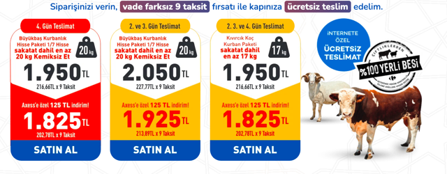 Carrefoursa kurbanlık fiyatları 2021 büyükbaş/küçükbaş fiyatları - Resim: 0