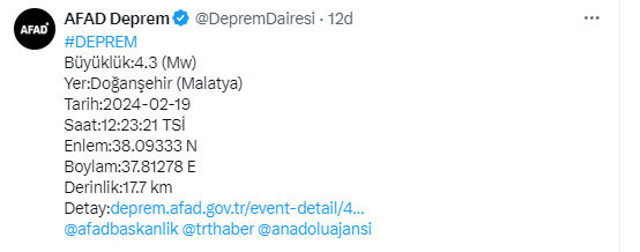 Malatya'da panik yaratan deprem! AFAD'dan açıklama geldi - Resim: 0