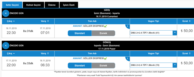 izmir ısparta göller ekspresi bilet al