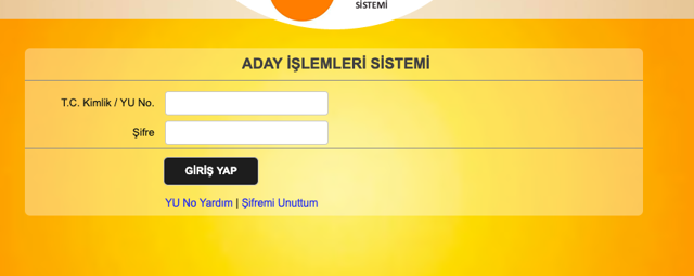ALES sınav giriş belgesi çıkarma ekranı TC ile giriş - Resim: 0