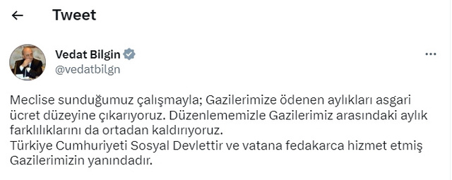 Bakan Bilgin müjdeyi verdi: O aylıklar da asgari ücret seviyesine çıkarıldı - Resim: 0