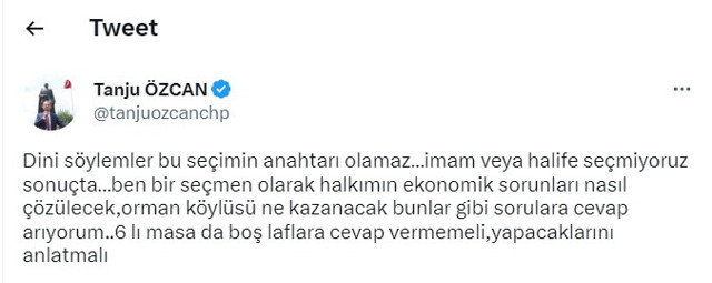 Bolu Belediye Başkanı Tanju Özcan'dan altılı masaya flaş çağrı! "İmam veya halife seçmiyoruz" - Resim: 0