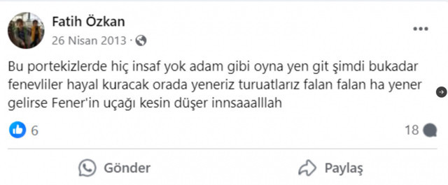 Ali Koç'a saldıran Fatih Özkan'ın nefret paylaşımları ortaya çıktı - Resim: 2