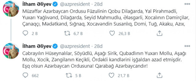 Son dakika Azerbaycan ordusu, 23 köyü daha işgalden kurtardı - Resim: 0