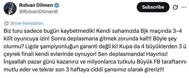 Fenerbah&ccedil;e kupaya veda etti, Rıdvan Dilmen verdi veriştirdi: B&ouml;yle şey olur mu? - Resim: 0