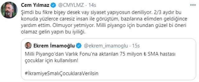Cem Yılmaz'ın sözlerine Ekrem İmamoğlu'ndan jet yanıt ortalık karıştı - Resim: 3