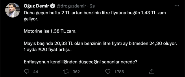 Benzin ve motorine kallavi zam! 27 Mayıs 2022'te benzin 1.43 lira, motorin 1.38 lira pahalandı - Resim: 0