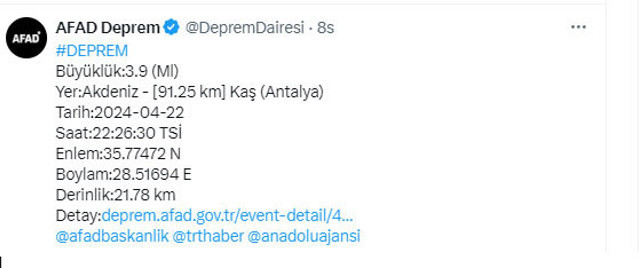Antalya'da deprem paniği! AFAD son verileri açıkladı - Resim: 0