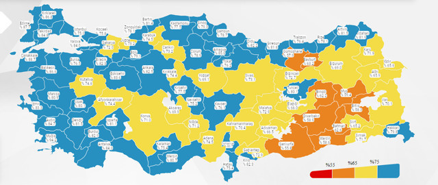 İstanbul koronavirüs aşı haritasında mavi renge döndü - Resim: 0