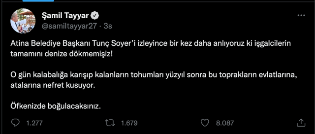 Şamil Tayyar, Tunç Soyer'e 'O gün İzmir'de denize dökülmekten kurtulanların tohumu' dedi... - Resim: 0