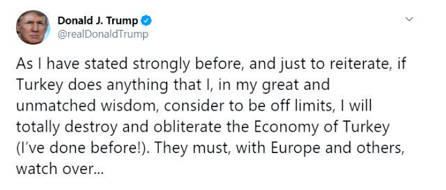 ABD Başkanı Donald Trump'tan Türkiye'ye operasyon tehdidi - Resim: 0