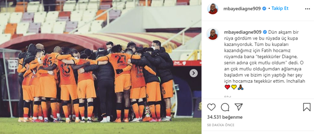 Mbiaye Diagne rüyasını anlattı: Fatih Terim beni ağlattı - Resim: 0