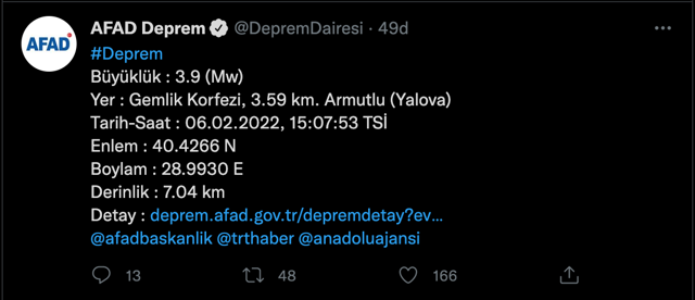 Marmara Denizi'nde deprem oldu! Merkez üssü Armutlu - Resim: 0