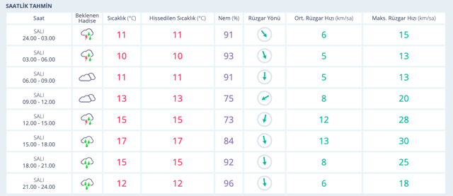 Eskişehir saatlik hava durumu son rapor fırtına geliyor - Resim: 0
