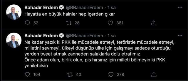 İYİ Parti'de çok sert şehit kavgası! Ümit Özdağ "istifa" dedi Bahadır Erdem'e "hain" - Resim: 1