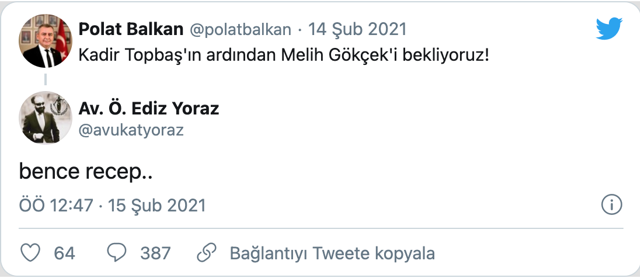 Antalya Baro Başkanı Polat Balkan'dan skandal paylaşımı! Topbaş'tan sonra Gökçek'i bekliyoruz - Resim: 0