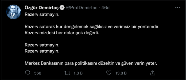 Özgür Demirtaş 'dolar satmayın' uyarısı yaptı! 'Yenilen pehlivan güreşe doymazmış' - Resim: 0